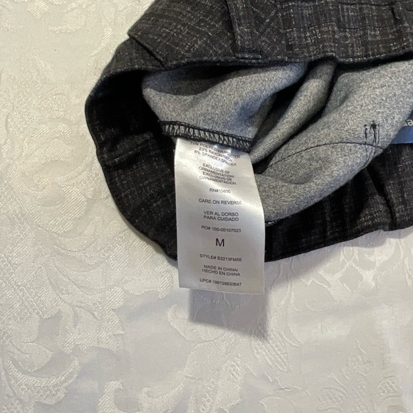 Democracy High Rise Pants Womens Size Medium Plaid Black Gray - Picture 7 of 12